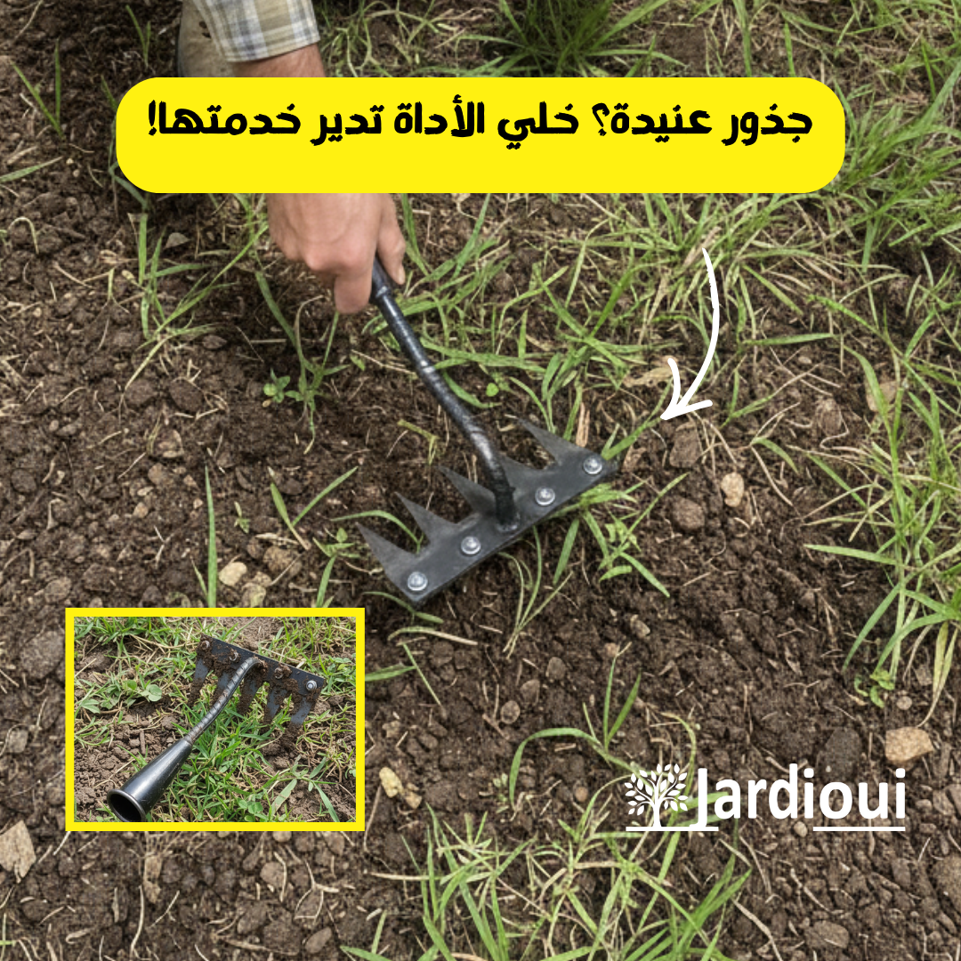 راطو فولاذي باسنان حادة يخترق التربة الصلبة و يزيال الاعشاب العنيدة