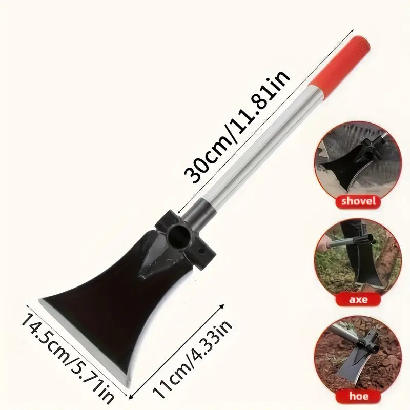 Hache, Pelle et Pioche Multifonctions pour Creuser, Couper et Camper