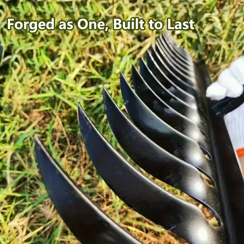 Râteau de Jardin en Acier avec Dents Tranchantes