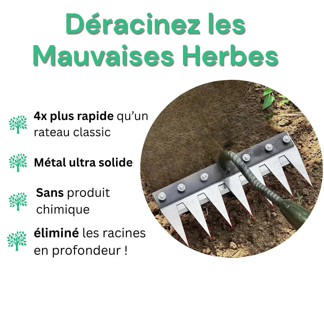 Râteau Désherbant Ultra-Efficace Renforcé