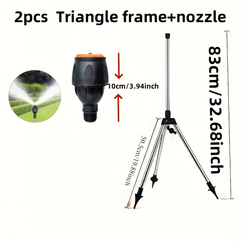 Arroseur De Jardin Rotatif 360° Sur Trépied – Lot De 2 Pour Une Couverture Complète