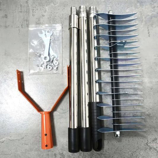 Râteau de Jardin Robuste en Acier Carbone