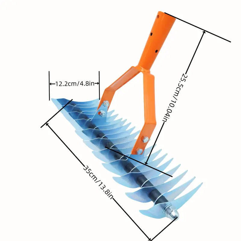 Râteau de Jardin Robuste en Acier Carbone