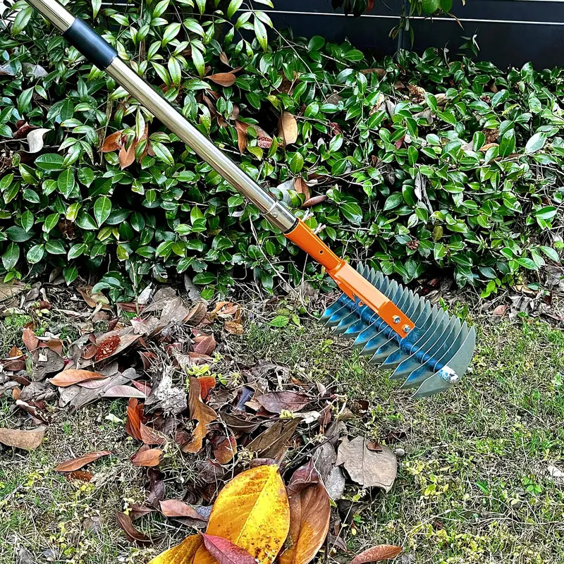 Râteau de Jardin Robuste en Acier Carbone