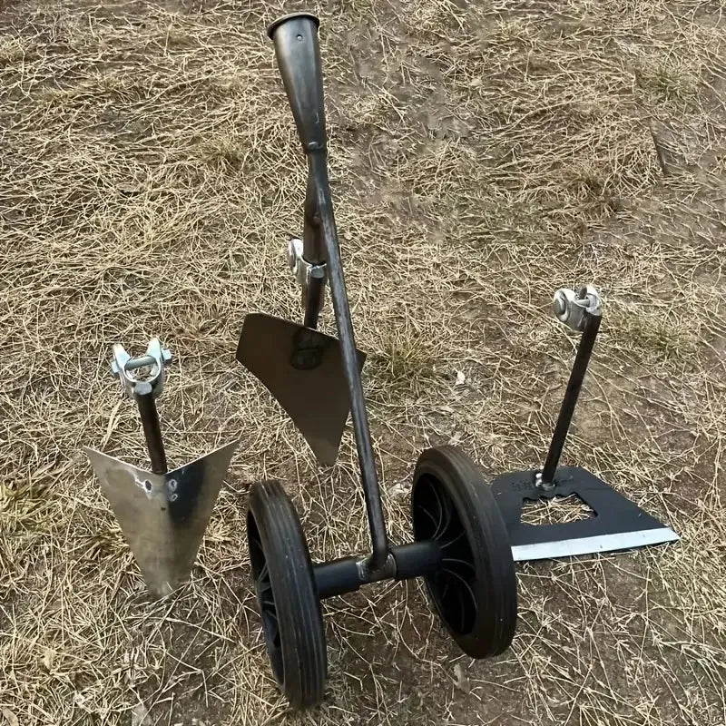 Outil de Plantation Manuel à Deux Roues – Précision et Confort pour vos Travaux Agricoles