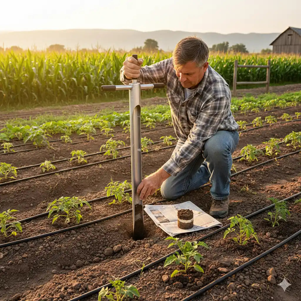 Tarière Manuelle En Métal Robuste – Outil De Creusage De Sol Pour Jardinage Et Plantation
