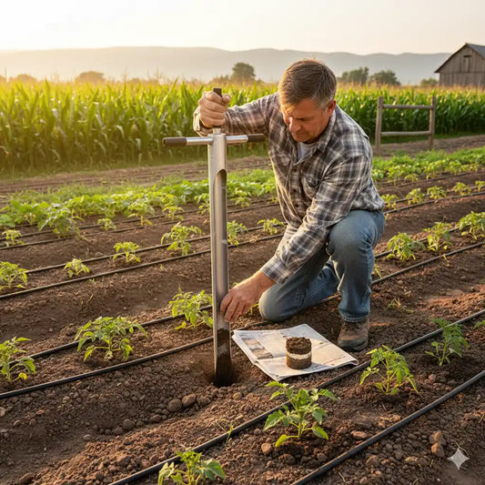 Tarière Manuelle En Métal Robuste – Outil De Creusage De Sol Pour Jardinage Et Plantation